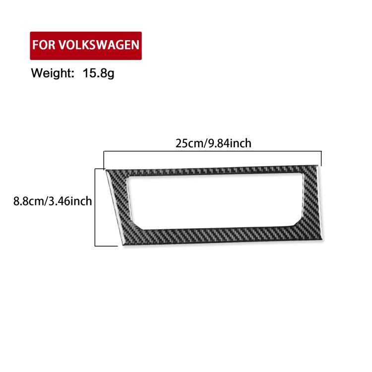 For Volkswagen Sagitar 2019-2023 B Model Left-hand Drive Central Control Air Conditioning Panel Sticker(Black) - Car Interior Mouldings by buy2fix | Online Shopping UK | buy2fix