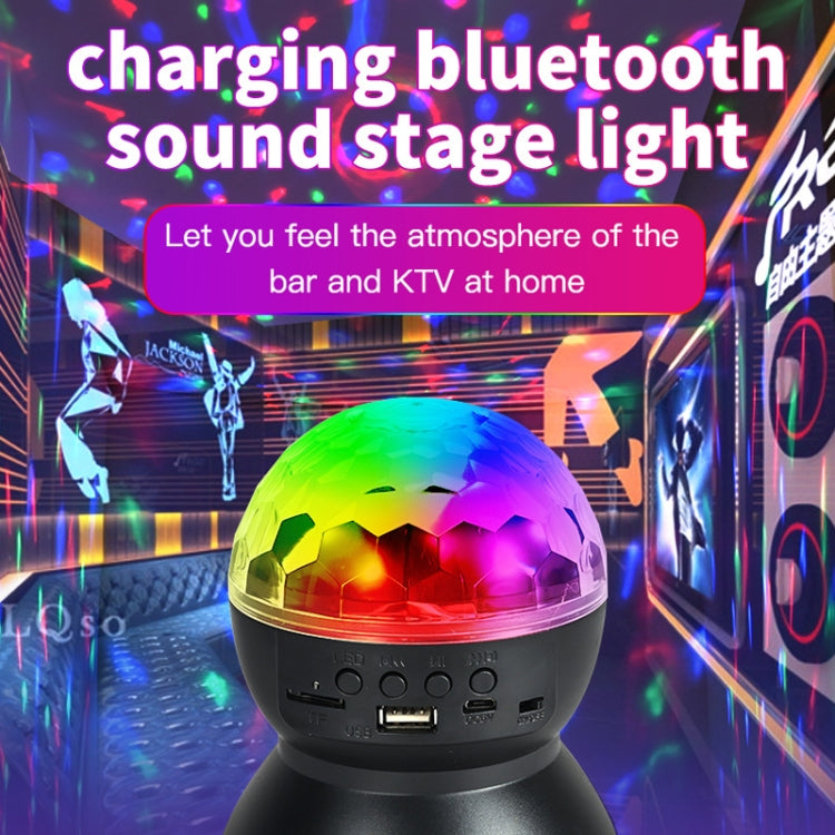 Home LED Magic Ball Lights Bounce Ambient Lamps Room Sound Lights Balls, Color: Charging Model Black(RGB Colorful 5W) - Stage Lighting by LIXINCORDA | Online Shopping UK | buy2fix