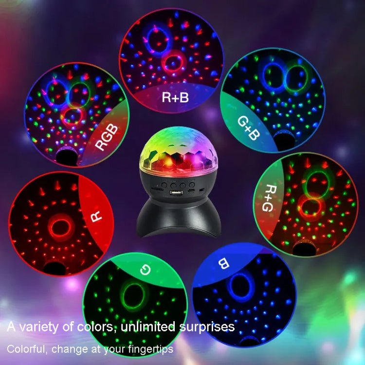 Home LED Magic Ball Lights Bounce Ambient Lamps Room Sound Lights Balls, Color: Charging Model Black(RGB Colorful 5W) - Stage Lighting by LIXINCORDA | Online Shopping UK | buy2fix