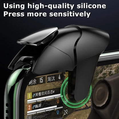 1pair CH5 Mobile Phone Trigger Mechanical Game Handle Contact High-sensitivity Aiming Key(Black Shark) - Handle Shooter by buy2fix | Online Shopping UK | buy2fix