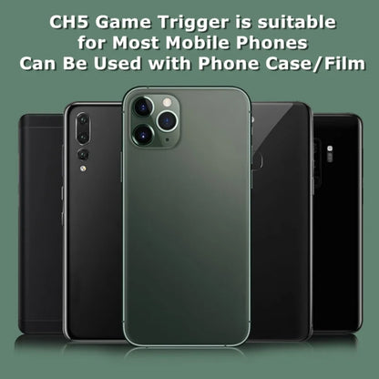 1pair CH5 Mobile Phone Trigger Mechanical Game Handle Contact High-sensitivity Aiming Key(Black Shark) - Handle Shooter by buy2fix | Online Shopping UK | buy2fix