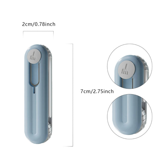 Bluetooth Earphone Cleaning Artifact Phone Dust Removal Tool Multi-Function Cleaning Brush(Sky Blue) by buy2fix