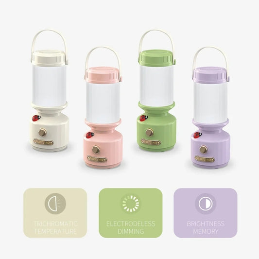 Tripolar Dimmable LED Bedside Night Light Camping Decorative Ambient Light(White) by buy2fix