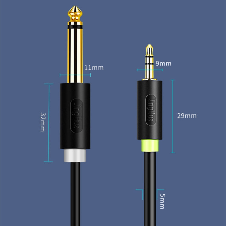 JINGHUA 3.5mm To Dual 6.5mm Audio Cable 1 In 2 Dual Channel Mixer Amplifier Audio Cable, Length: 3m - Aux Cable by JINGHUA | Online Shopping UK | buy2fix