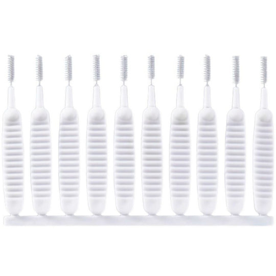 10pcs /Pack Multifunctional Shower Hole Cleaning Brush Anti-Blocking Bath Faucet Washing Tool(White)