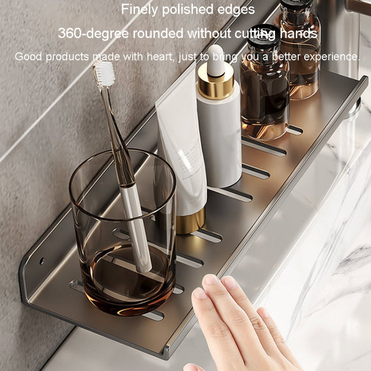 Faucet Rack Home Bathroom Vanity Shelf No Hole Storage Shelf, Length: 40cm (White) - Shelves by buy2fix | Online Shopping UK | buy2fix