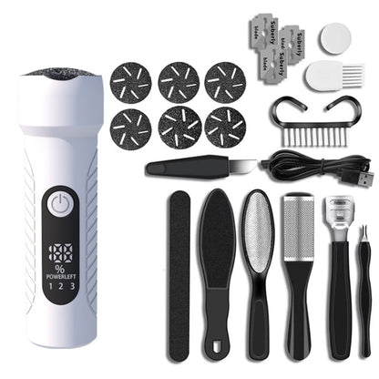 Electric Foot File Pedicure Kit Waterproof Feet Callus Remover, Spec: Kit 2  White - Grinding Tools & Accessories by buy2fix | Online Shopping UK | buy2fix