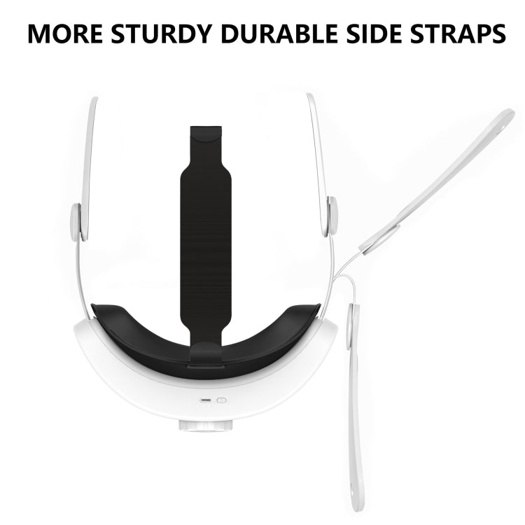 For Meta Quest 3 Rechargeable Headband Adjustable Headstrap Built In 6000mAh Battery(White) by buy2fix