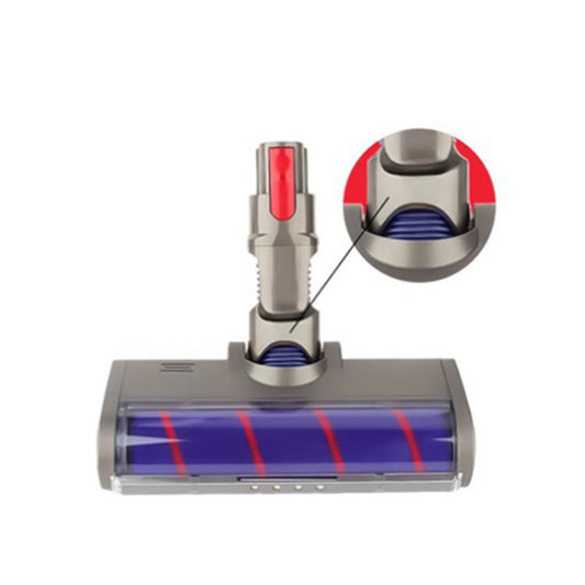 For Dyson V7-V11 G5 Vacuum Cleaner Soft Fleece Floor Brush With Dust Display LED Lamp by buy2fix