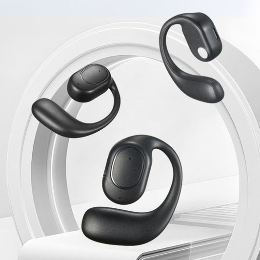 D6 OWS Ear-mounted ENC Noise Reduction Wireless Bluetooth 5.2 Earphones, Color: Black without Accessories by buy2fix