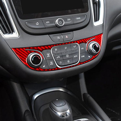 For Chevrolet Malibu 2016-2022 B Model Left-hand Drive Center Control Knob Panel Sticker(Red) - Car Interior Mouldings by buy2fix | Online Shopping UK | buy2fix