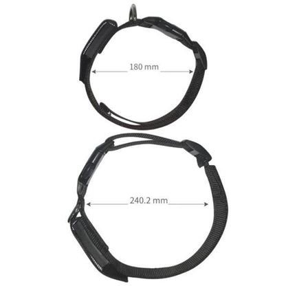 LED Display Pet Collar Rechargeable High Visibility DIY Single Color Collar(Blue) - Collars by buy2fix | Online Shopping UK | buy2fix