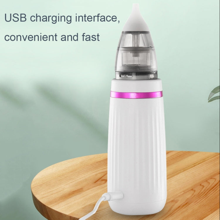 USB Charging Baby Snot Cleaner Electric Nasal Aspirator(White Silver) - Baby Care by buy2fix | Online Shopping UK | buy2fix