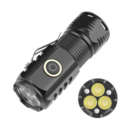3LED Strong Light TYPE-C Charging Convenient Mini Multi-Function Flashlight(With USB Cable No Battery) by buy2fix