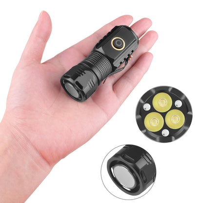 3LED Strong Light TYPE-C Charging Convenient Mini Multi-Function Flashlight(With USB Cable No Battery) by buy2fix