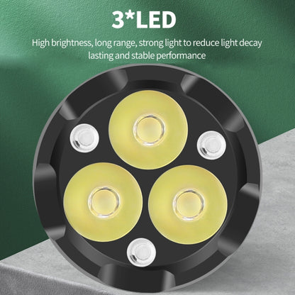 3LED Strong Light TYPE-C Charging Convenient Mini Multi-Function Flashlight(With USB Cable No Battery) by buy2fix