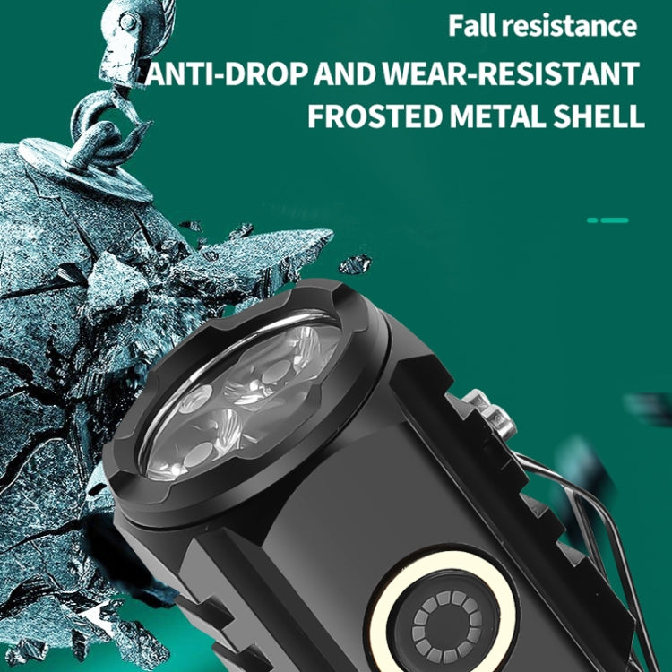 3LED Strong Light TYPE-C Charging Convenient Mini Multi-Function Flashlight(With USB Cable No Battery) by buy2fix