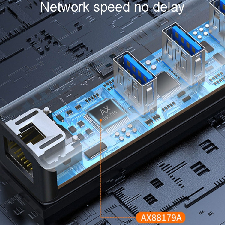 JINGHUA N866 Gigabit LAN Converter For Computer External Driverless Network Card, Specification: USB3.0 Four Port - USB Network Adapter by JINGHUA | Online Shopping UK | buy2fix