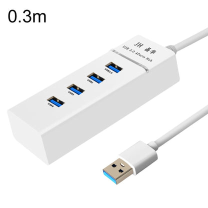 JINGHUA N606A USB3.0 Splitter One To Four Computer HUB Docking Station Connector, Size: 0.3m(White) - USB 3.0 HUB by JINGHUA | Online Shopping UK | buy2fix