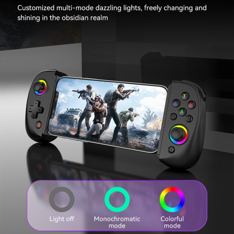 D8 Mobile Phone Stretch Band Light Gamepad Dual Hall Wireless Bluetooth Somatic Vibration Grip for PC / Android / IOS / Tablet / PS3 / PS4 / Switch, Color: Black - Gamepads by buy2fix | Online Shopping UK | buy2fix