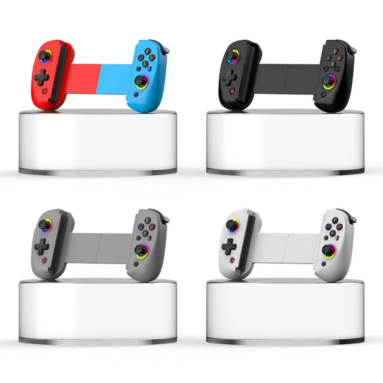 D8 Mobile Phone Stretch Band Light Gamepad Dual Hall Wireless Bluetooth Somatic Vibration Grip for PC / Android / IOS / Tablet / PS3 / PS4 / Switch, Color: White+Receiver - Gamepads by buy2fix | Online Shopping UK | buy2fix