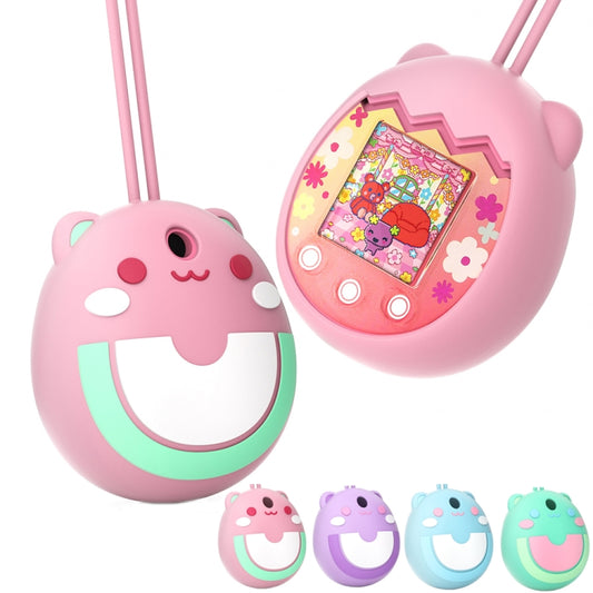 For Tamagotchi Pix Cartoon Electronic Pet Gaming Machine Silicone Protective Cover, Color: Pink by buy2fix