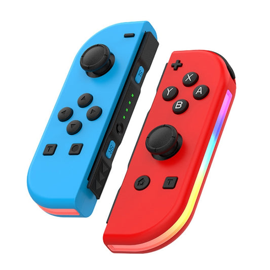 JOY-02 Gaming Left And Right Handle With RGB Lights Body Feel Bluetooth Gamepad For Switch / Switch OLED / Switch Pro / Switch Lite / Switch Joycon(Blue Red) - Gamepads by buy2fix | Online Shopping UK | buy2fix
