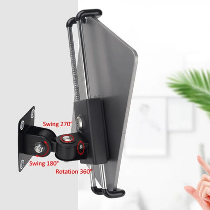 Tablet Wall Mount Holder Angles Adjustment Aluminum Alloy Mount With Anti Theft Security Lock - Lazy Bracket by buy2fix | Online Shopping UK | buy2fix
