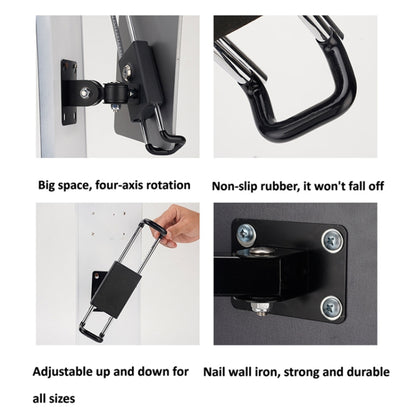 Tablet Wall Mount Holder Angles Adjustment Aluminum Alloy Mount With Anti Theft Security Lock - Lazy Bracket by buy2fix | Online Shopping UK | buy2fix