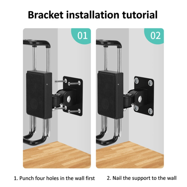 Tablet Wall Mount Holder Angles Adjustment Aluminum Alloy Mount With Anti Theft Security Lock - Lazy Bracket by buy2fix | Online Shopping UK | buy2fix