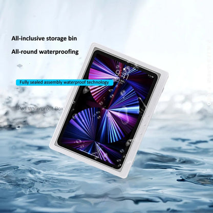 Waterproof Shower Tablet Holder Case Bathroom Kitchen Wall Mount Storage Box For IPad(White) - Shower & Wall Mounts by buy2fix | Online Shopping UK | buy2fix