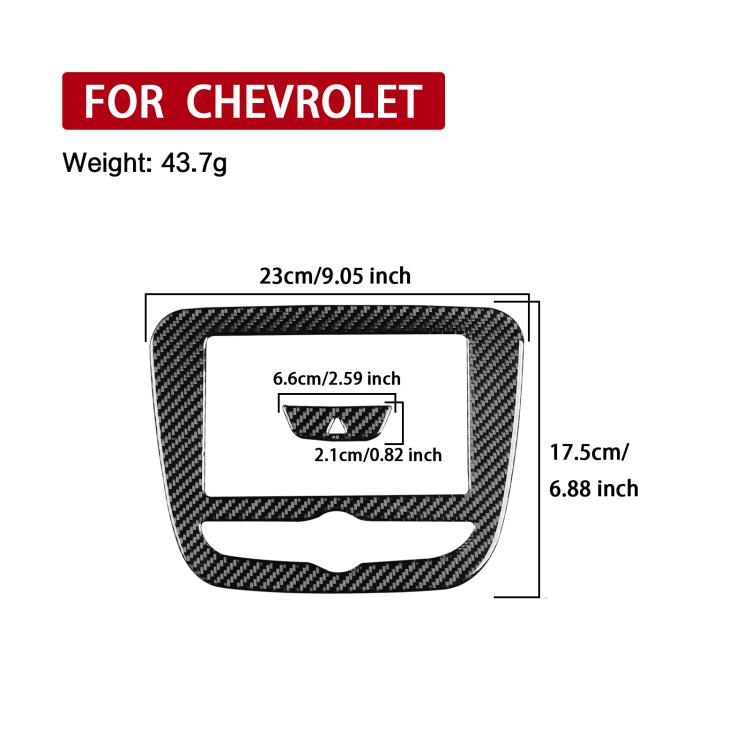 For Chevrolet Malibu XL 2016-2018 2pcs /Set Left-Hand Drive Navigation Panel Sticker(Red) - Car Interior Mouldings by buy2fix | Online Shopping UK | buy2fix