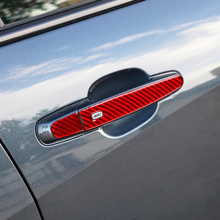 For Chevrolet Malibu 2016-2021 8pcs /Set Left-Hand Drive Exterior Door Handle Sticker(Red) - Car Interior Mouldings by buy2fix | Online Shopping UK | buy2fix
