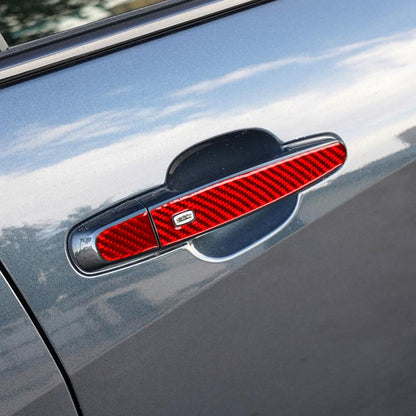 For Chevrolet Malibu 2016-2021 8pcs /Set Left-Hand Drive Exterior Door Handle Sticker(Red) - Car Interior Mouldings by buy2fix | Online Shopping UK | buy2fix