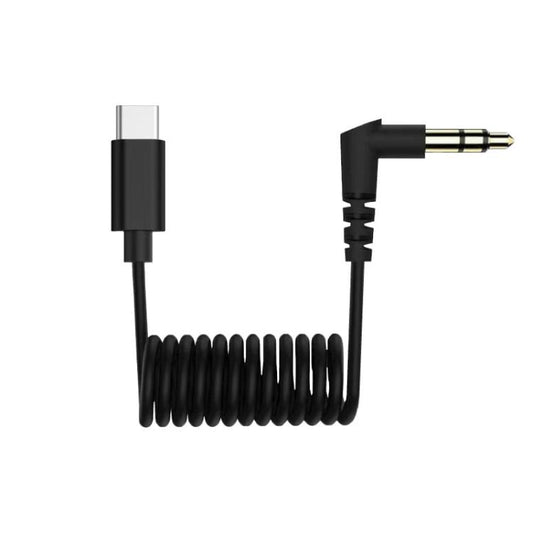 USB-C / Type-C To 3.5mm Male TRS Audio Adapter Cable For DJI Osmo Action 4 / 3 / 2 / Pocket 3(Black) by buy2fix