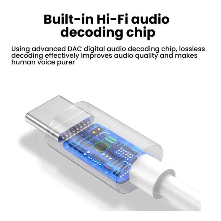 USB-C / Type-C To 3.5mm Male TRS Audio Adapter Cable For DJI Osmo Action 4 / 3 / 2 / Pocket 3(Black) by buy2fix