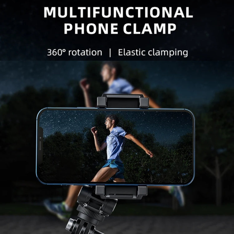 Telesin  Mobile Phone Clip 360 Degree Rotating Desktop Bracket With Cold Shoe Mount(Black) - Desktop Holder by Telesin | Online Shopping UK | buy2fix