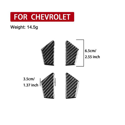 For Chevrolet Malibu 2016-2021 4pcs /Set Left-hand Drive Inner Door Bowl Sticker(Black) - Car Interior Mouldings by buy2fix | Online Shopping UK | buy2fix