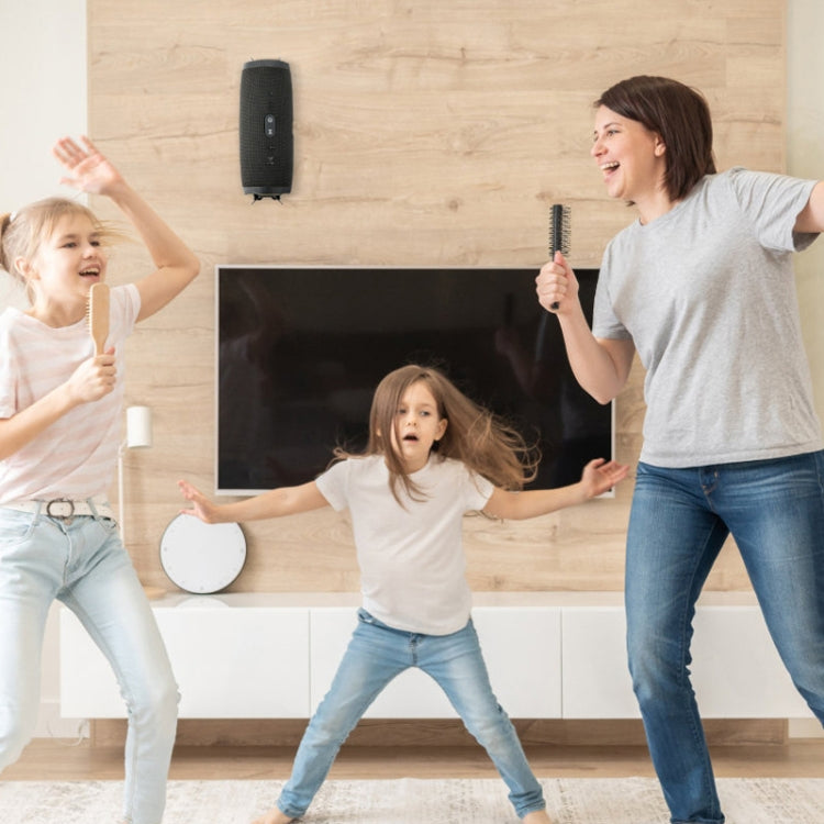 For JBL Charge 3 / 4 / 5 Flip 4 / 5 / 6 Bluetooth Speaker Wall Retractable Storage Bracket(Black) - Speaker Bracket by buy2fix | Online Shopping UK | buy2fix