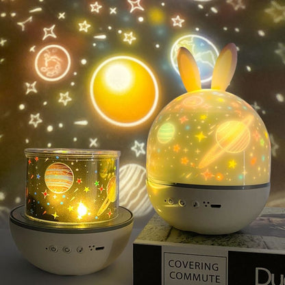 Rotatable Cartoon Atmosphere Projection Lamp Music Night Light, Spec: Music Box Remote Model(Deer) - Projection Lamp by buy2fix | Online Shopping UK | buy2fix