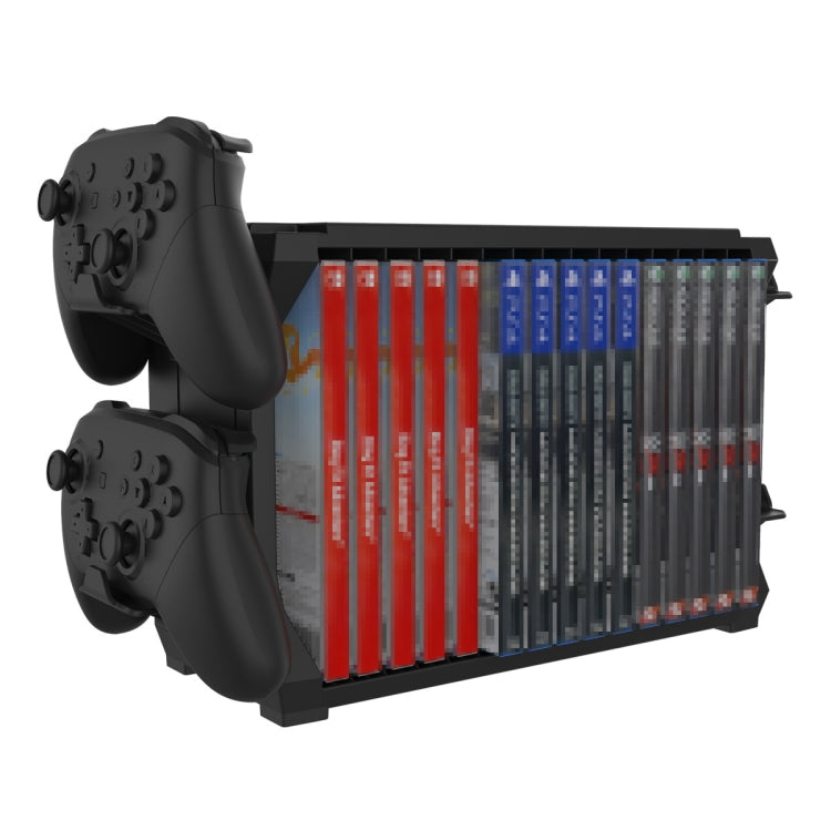 DOBE HHC-P5028 Multi-functional Console Disk Organizer Gamepad Storage Stand For PS5 / Switch / Xbox Series S / Xbox Series X - Holder by DOBE | Online Shopping UK | buy2fix