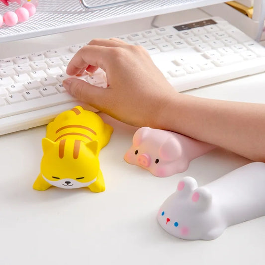 Decompression Memory Foam Mouse Pad Cute Desktop Mouse Wrist Cushion Hand Rest, Pattern: Pig by buy2fix