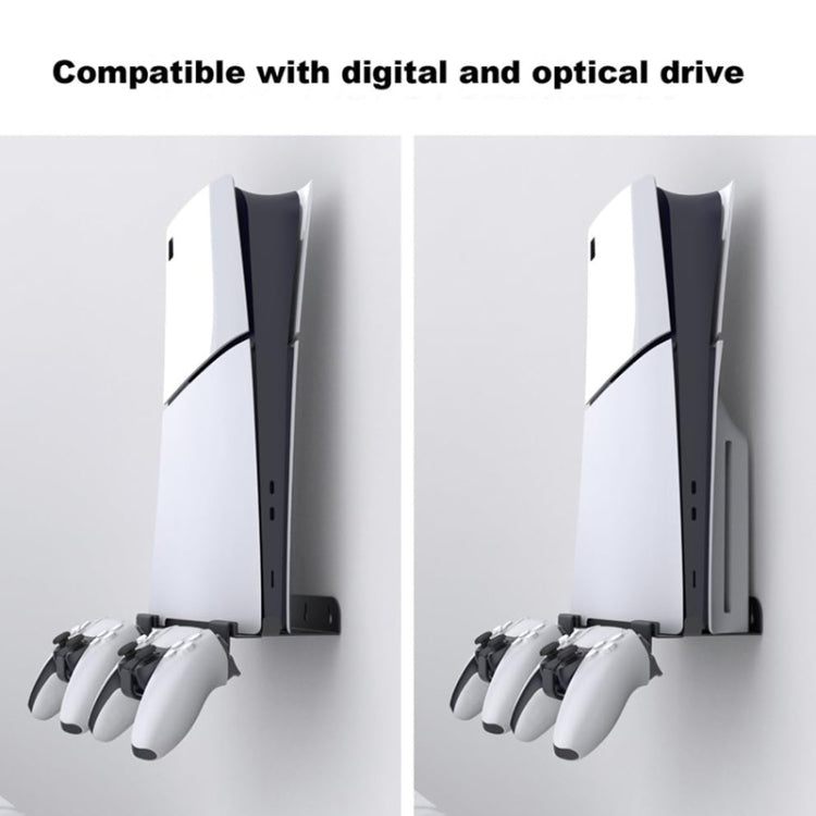 For PS5 Slim Wall-Mounted Storage Rack Host Handle Storage Hanger Accessories by buy2fix