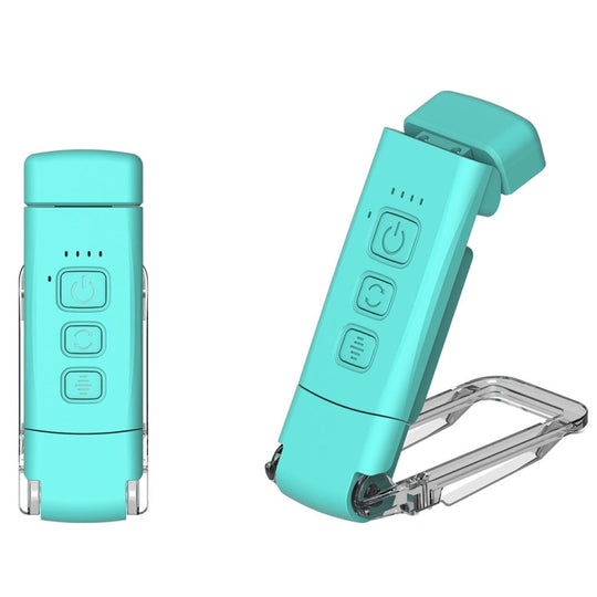 USB Charging Portable Detachable Reading Clip Light Rotatable Eye Protection Mini LED Lamp(Blue)