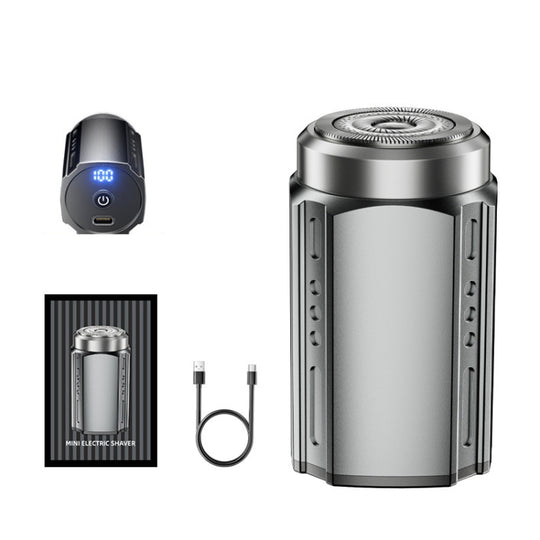 Smart Digital Display Electric Shaver Rechargeable Pocket Razor, Spec: Suspension Knife Net Guncolor