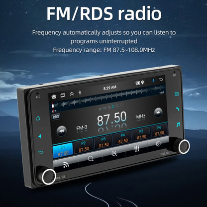 For Toyota Corolla Cars 7 Inch 2.5D Screen Android Navigation Bluetooth FM Radio(1+32G) - Car MP3 & MP4 & MP5 by buy2fix | Online Shopping UK | buy2fix