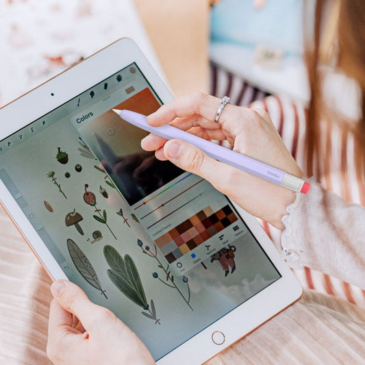 For Apple Pencil 1 AhaStyle PT180-1 Retro Stylus Protective Case Drop Proof Capacitive Pen Cover(Yellow) by AhaStyle