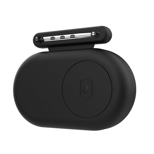 For Samsung Galaxy SmartTag 2 Pin Silicone Protective Case Locator Pin Life Waterproof Case(Black)