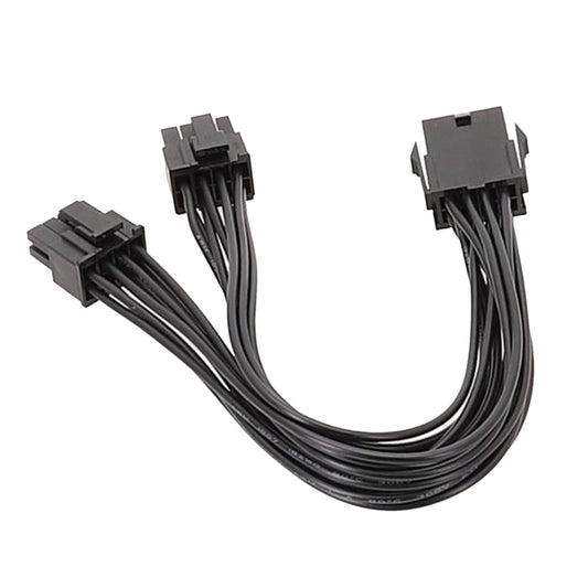 20cm 8P Female To Dual 6+2Pin Male Graphics Card Power Cable 8P To Dual 8P 1 To 2 Power Adapter Cable by buy2fix