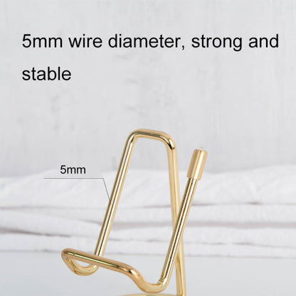 Wrought Iron Stable Desktop Tablet Phone Lazy Stand Office Business Card Holder(Rose Gold) - Desktop Holder by buy2fix | Online Shopping UK | buy2fix